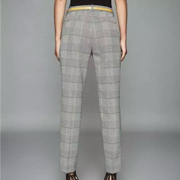 Reiss Deborah Glen Check Houndstooth Ankle Pants - Picture 2 of 12